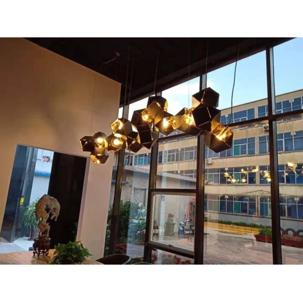 Modern home decor led lights pendant light lamps Riddle Linear Suspension（WH-AP-628）