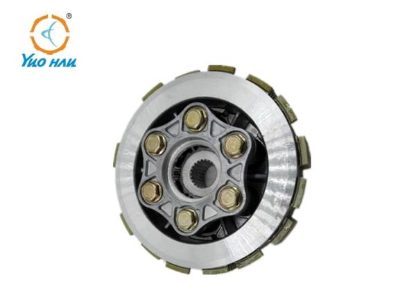 6 Hole 6 Plates Honda  CBZ UNICON  Motorcycle Clutch Center Comp / Motorcycle Clutch Parts ADC12 Silver