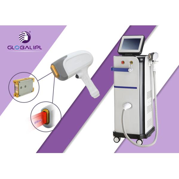 755nm 808nm 1064nm Diode Laser Hair Removal Machine 13*13mm2 / 13*39mm2 Spot Size