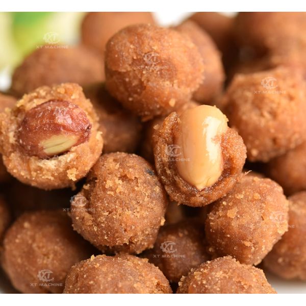 Commercial Coated Peanut Frying Production Line Frying Processing Machine with Stainless Steel 304