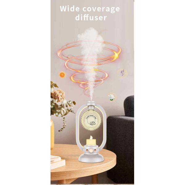 Household Ultrasonic Humidifier Essential Oil Diffuser Motion Sensor Candle Lamp Design
