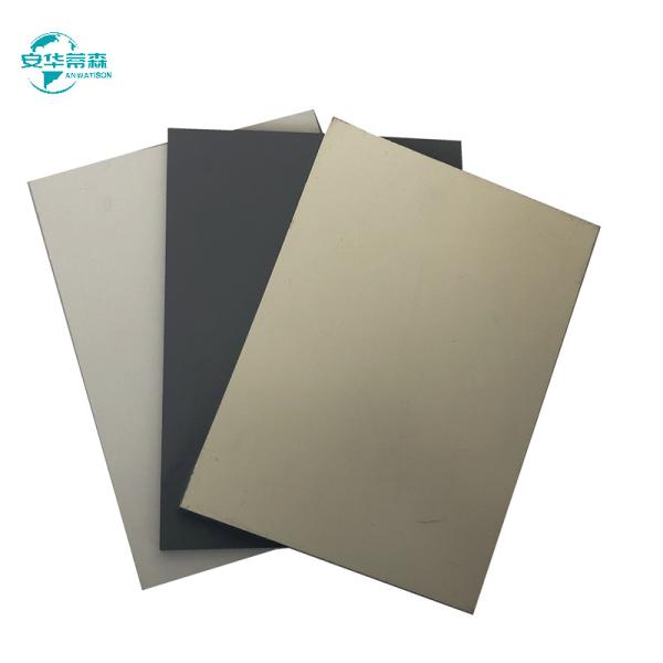 Solid Color ACP with 0.06 to 0.50mm Aluminum Thickness and Fireproof Mineral Core for Anti-Static and Fireproof Construction