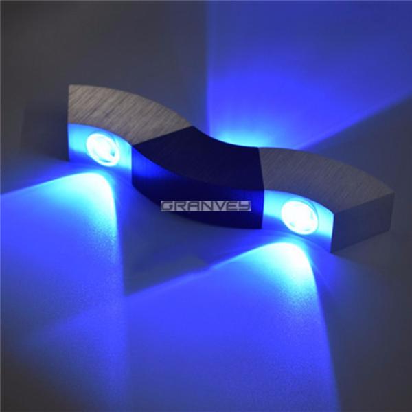 Warm White 3 Watts Wavy Wall Lights Interior For KTV Bar House Home Decoration