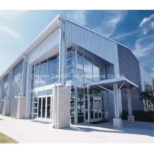 Q355B Hurricane Proof Prefabricated Steel Structure Warehouse Building Hot Dip Galvanized Frame 300km/h Wind Load