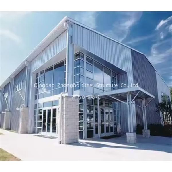 Q355B Hurricane Proof Prefabricated Steel Structure Warehouse Building Hot Dip Galvanized Frame 300km/h Wind Load