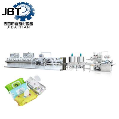 Non Woven Fabric Wet Wipe Production Line Z Fold For Medical Automotive Industry
