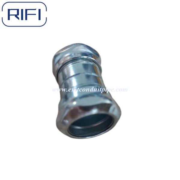 Electrical Metallic Tubing EMT Steel Compression Type Connector Electro-galvanized