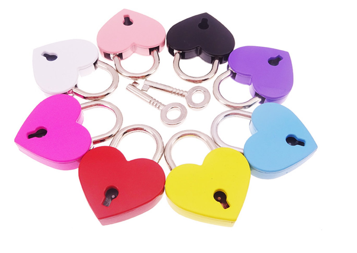 Heart-Shaped Padlock Compact, Aesthetic & Exquisite Security Love Locks for Wholesale and Valentines Day Gifts Padlock Factory