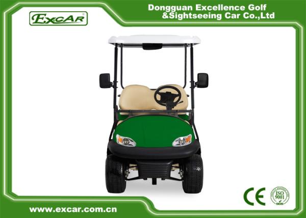 EXCAR 48V Trojan Battery Green Electric Golf Carts 275A Aluminum Chassis
