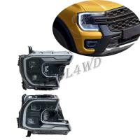 linterna del coche LED de las partes del cuerpo 4x4 para Ford Ranger Wildtrak 2022