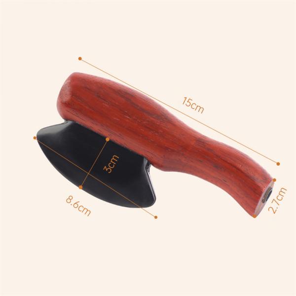 15*5.7cm Electrothermal Bian Stone Gua Sha Tool for Meridian Massage and Moxibustion Therapy