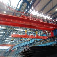10+10 Ton Double Beam Overhead Crane com o gancho revolvendo do eletromagnetismo