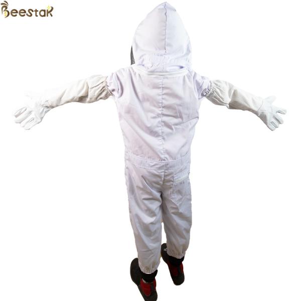 Костюм предохранения от пчелы меда Терылене ягнится защитная одежда пчеловодства с круглой вуалью