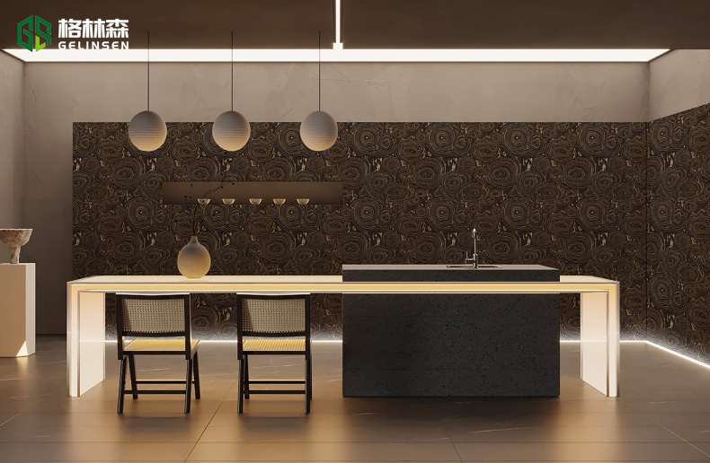 High Definition 3D Printed Wall Panel Customizable Waterproof Cladding for Retail Stores