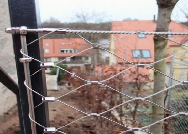 High Durability Balustrade Wire Mesh Infill For Indoor / Outdoor Protection