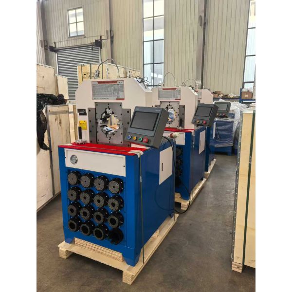 3 Inch Hydraulic Hose Crimping Machine with PLC Control System 6-76mm Crimping Range and 15 Interchangeable Dies