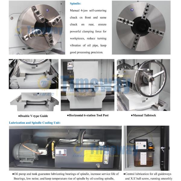 2022 Year CNC Tube Threading Lathe Machine with 5050 KG Weight