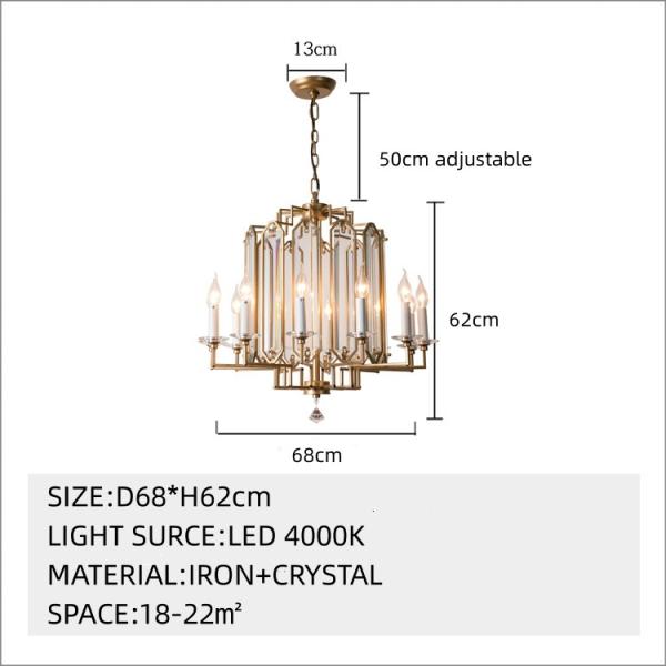 JYLIGHTING современный винтажный роскошный металлический кристаллический люстра большой стеклянный дом гостиница висячая установка спальня жилая крыша