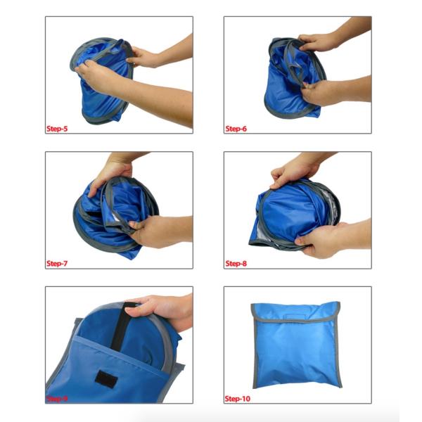 Lightweight Foldable Blue Outdoor Camping Tents 190T Polyester Sun Shelter Pop Up Tent 70X50X45cm
