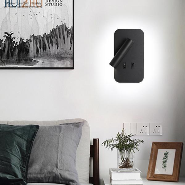 Led wall lamps 3W reading light 7W backlight reading lamp hotel(WH-OR-229)