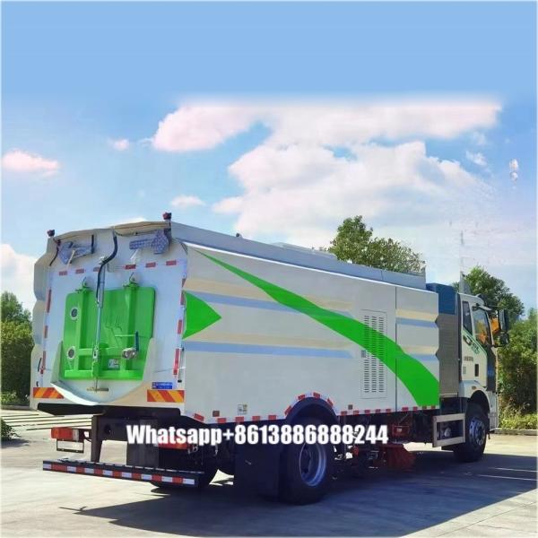 FAW  11000 Liters New Energy Sprinkling Road Sweeper  Road Cleaning  Lorry