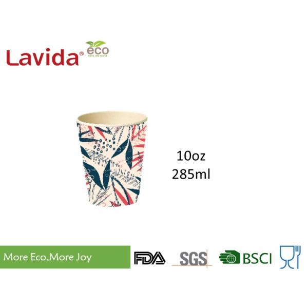 Anti - Bateria Eco Bamboo Fiber Cup Coffee Mug Formaldehyde / BPA Free FDA Pass