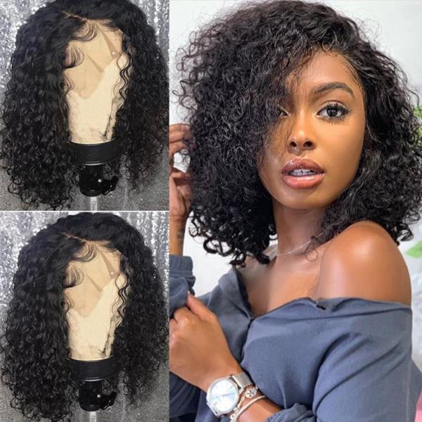 10 polegadas atam o cabelo extensões/100 humano real do cabelo da peruca de Bob do fechamento