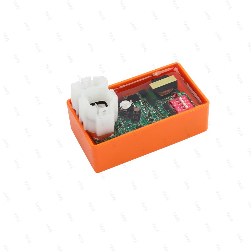 CDI Programmable Racing Ignition System for GY6125 DC Motorcycles 6 Pin DIP Switches Enhanced for Better