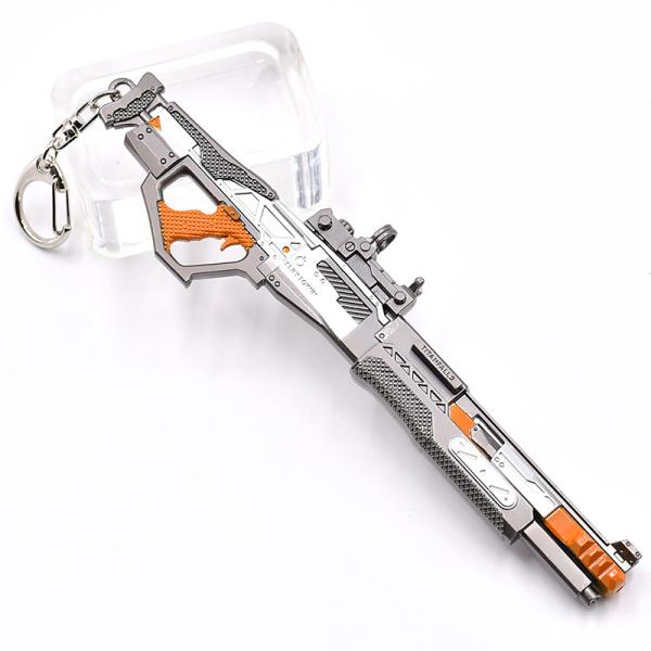 Popular shooting games Ape x Stock Customer customized requirements mini metal gun models keychain 16 cm gift