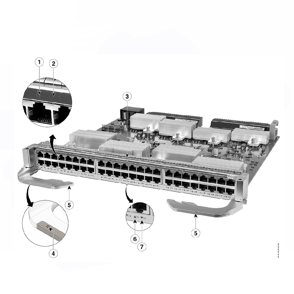 C9600-LC-48TX Сетевая интерфейсная карта NIC Подключаемый модуль линейной карты серии 9600
