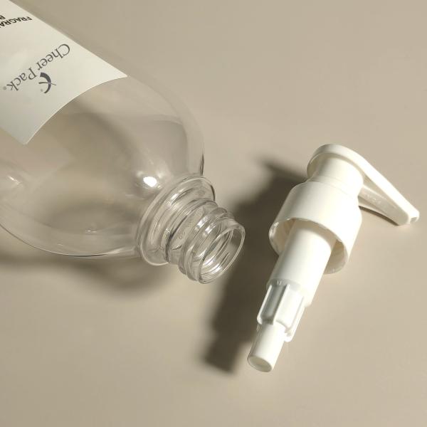 Luxury PET Plastic 300ml Pump Bottles White Transparent Black For Shampoo Conditioner Lotion Facial Cleanser Packaging