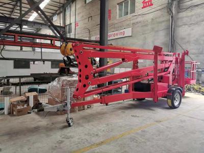 Trailer Mounted Boom Industrial Platform Lift Systems For Cargos