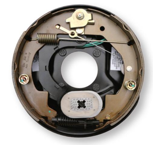 3500 Pounds 10 Inch Trailer Brake Assembly Self Adjusting With Parking Lever