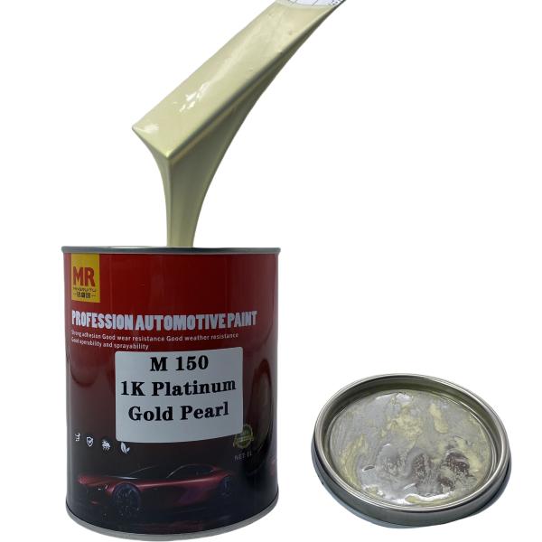 M150 1K Platinum Gold Pearl Automotive Basecoat Multi Angle Gold Metallic