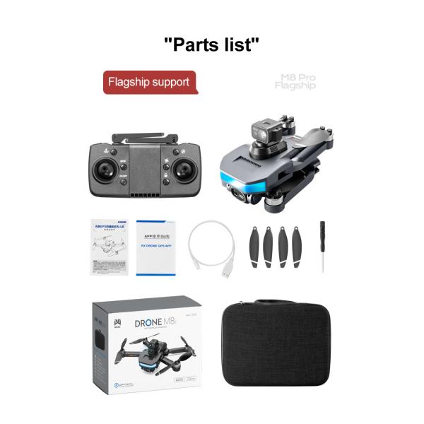 Compacto Fotografia Aérea UAV 200M Drone dobrável de controle remoto