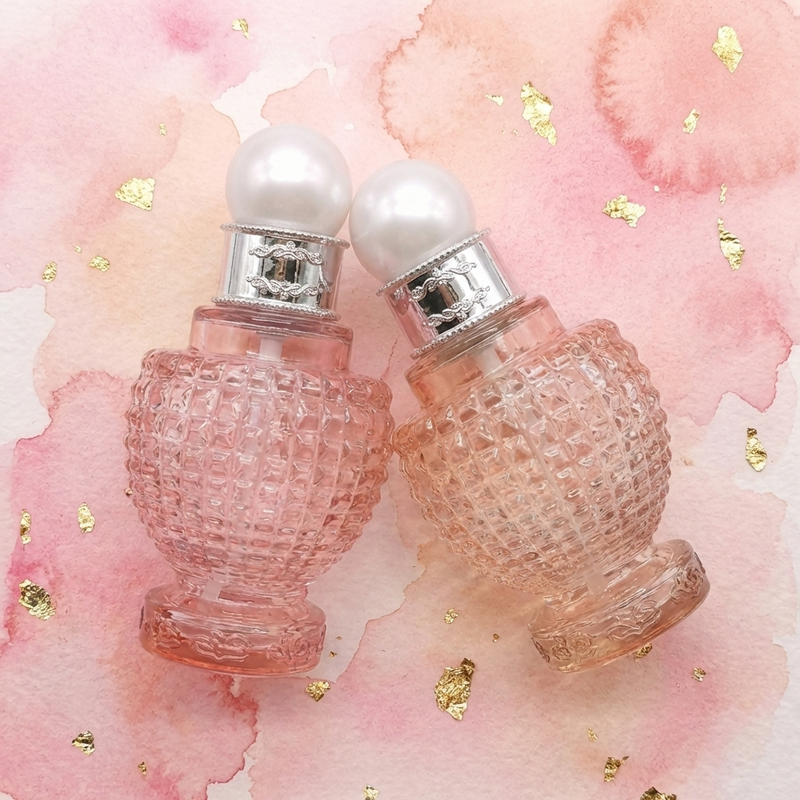 Glass Bottles Empty 60ml Makeup Body Lotion Cosmetic Pump Pineapple Shape
