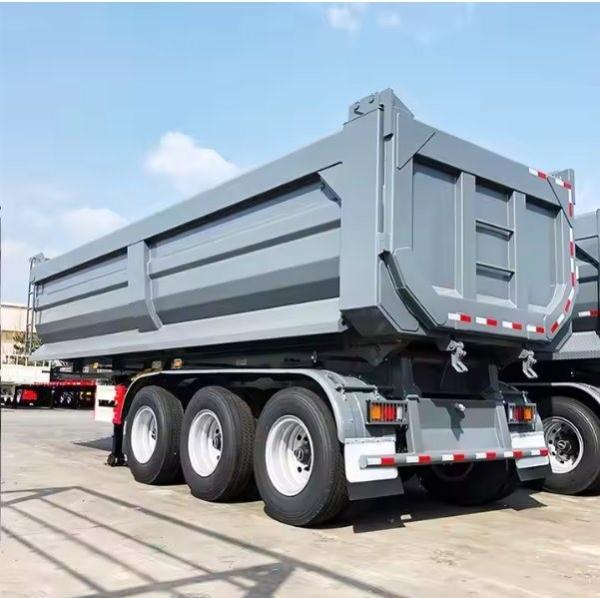 9t Grade ABS Anti-lock Braking System 3/4 Axle 35/40 Cbm Heavy Truck Dump Trailer