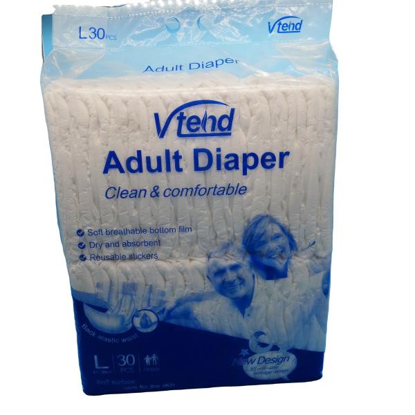 Tecido super macio não tecido Mulheres velhas Disponível Cintas mágicas de cama Fraldas para adultos
