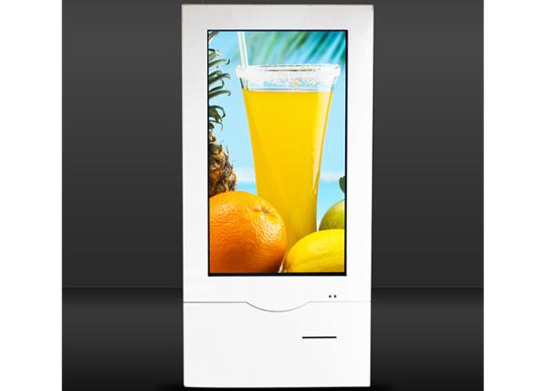 Wall Mounted 32inch LCD Touch Screen Kiosk 1366*768 With Thermal Printer