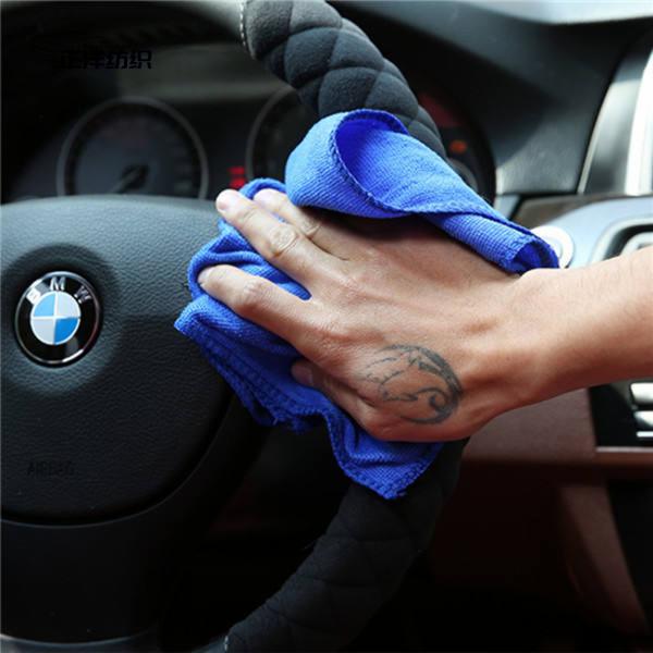 200gsm 40x40cm Light Weight Microfiber Universal Cleaning Cloth For Car Washing Cleaning