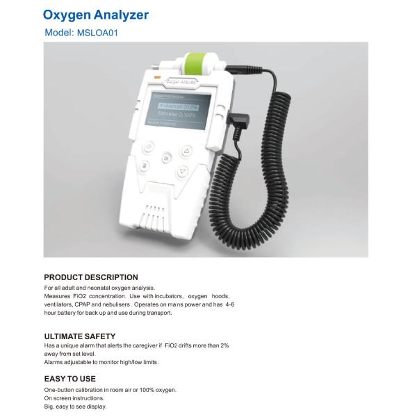 LATEST medical oxygen purity analyzer/Portable neonatal oxygen analyzer for adult or baby