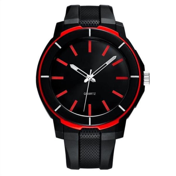 Mens Silicone Digital Watch 30 Meters Waterproof Acrylic Mirror 195mm