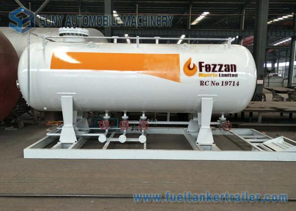 10M3 LPG Skid Filling Station 4.2T Lpg Skid Gas Tanker Double Nozzle Dispenser