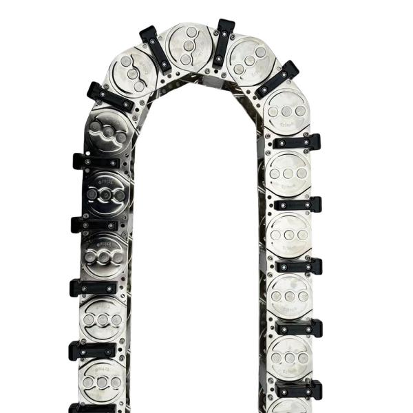Custom Length Steel Cable Carrier Chain , Wire Drag Chain For Machine Tool