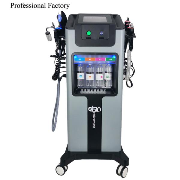 8 In 1 Skin Scrubber H2O2 Bubble Machine Hydrafacial Aqua Peel Hydra Dermabrasion Oxygen Spray Removes Wrinkles