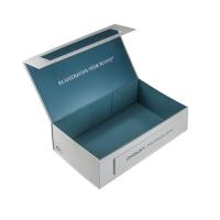 Encarregado do envio da correspondência magnético dobrado da caixa de presente do cartão 1200g com estilo do livro do fechamento da fita