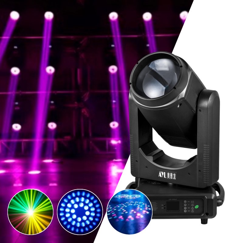 B295E Factory Wholesale NEW 295W DMX Small Moving Head Lamp Beam Spot Dj Stage Lights Effect Light Disco Dj Bar Clubs