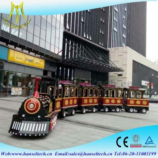 Hansel Amusement park train rides for sale outdoor door park trackless amusement trains for sale
