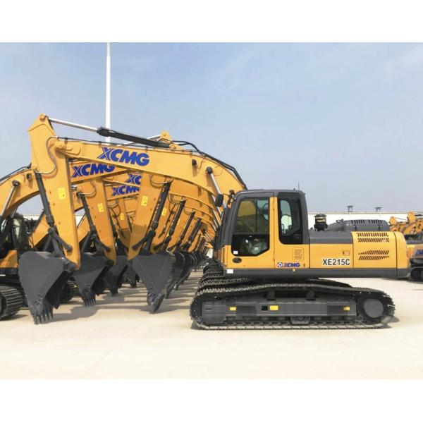 Оранжевый Использованный экскаватор XCMG XE215C Подержанные экскаваторы Kobelco