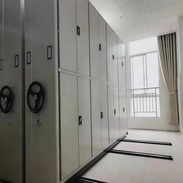 Q235B Library File Mobile Shelving System , MOVO Mobile Racking Warehouse